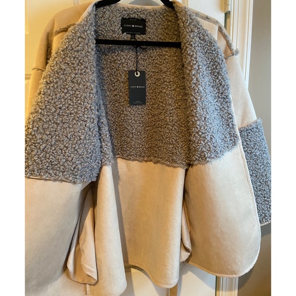 Lucky Brand Shearling/Suede Coat - Picture 4 of 8